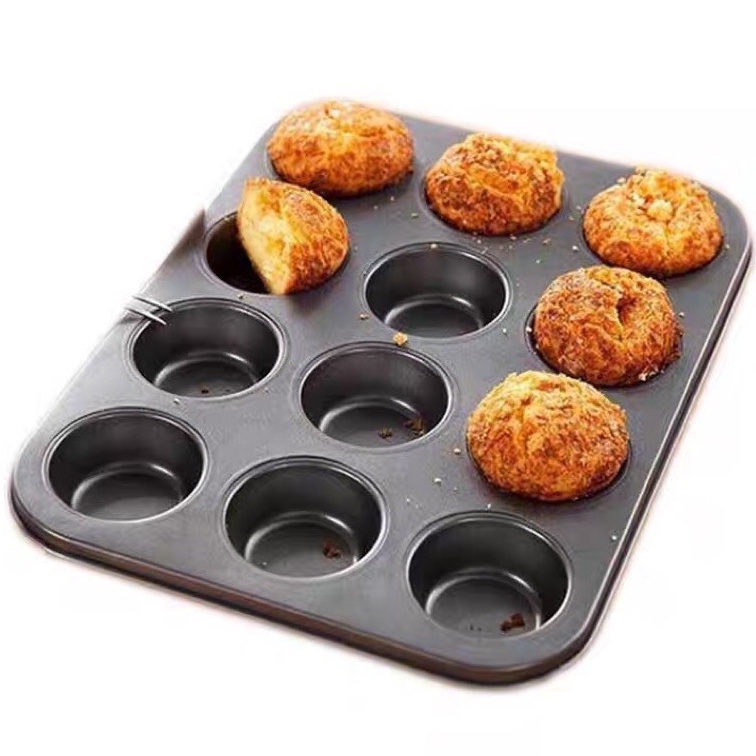 6 HOLES NON-STICK STAINLESS STEEL MUFFIN CAKE BAKING PAN COOKIES