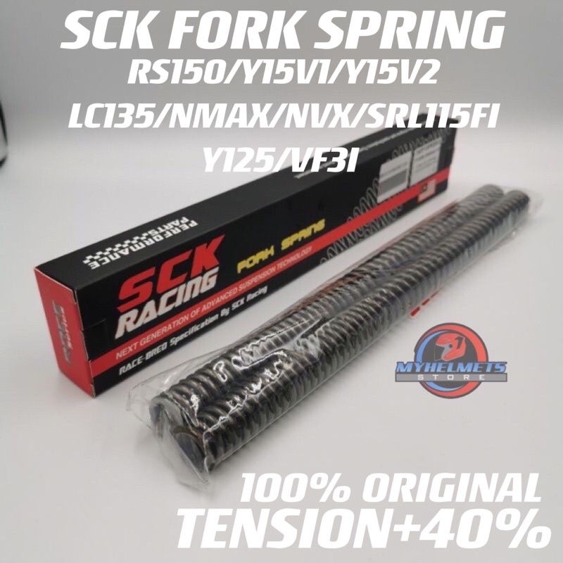Sck racing fork spring set y15zr V1 V2 rs150 Lc135 TENSION 40% [ORI ...