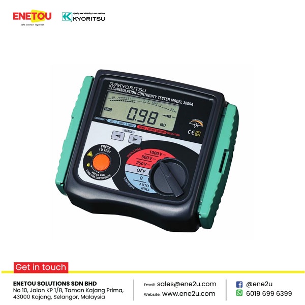 KYORITSU 3005A DIGITAL INSULATION/CONTINUITY TESTER 600V | Shopee Malaysia