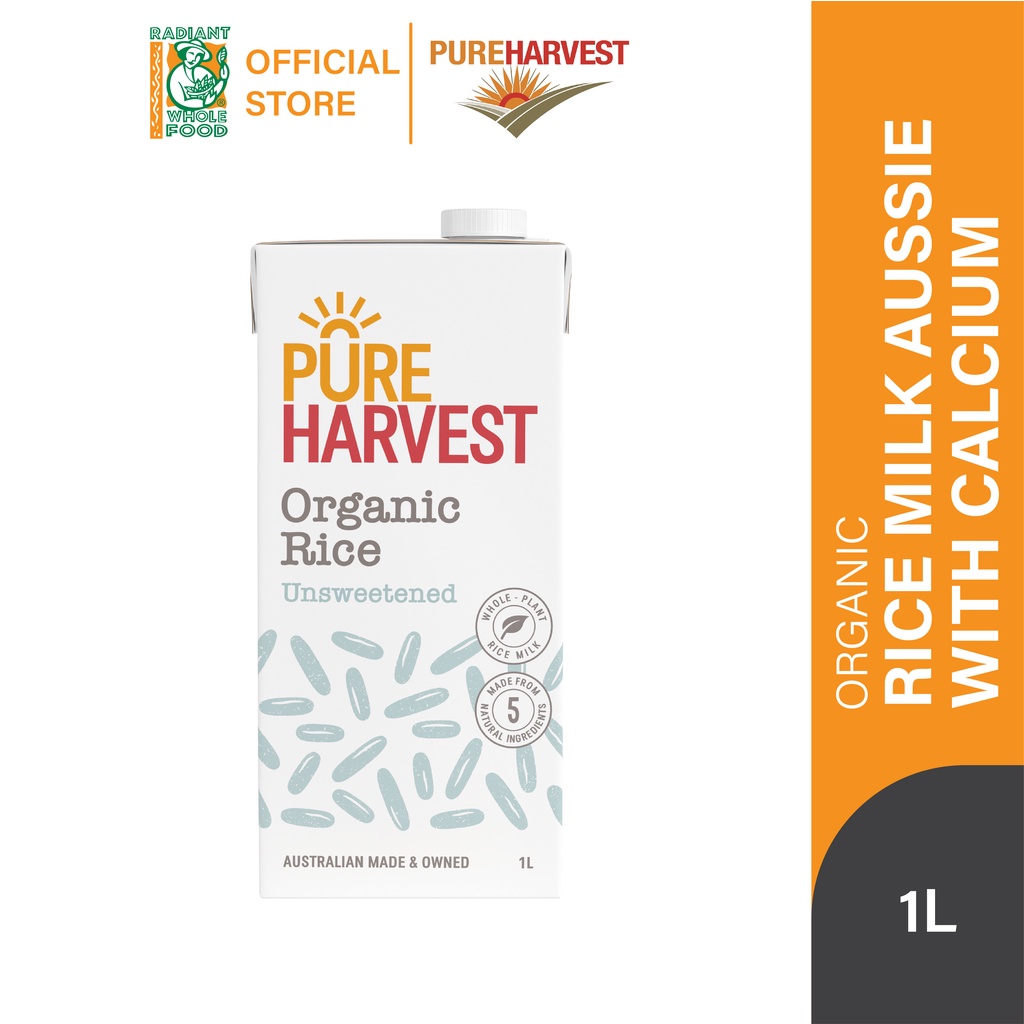 Pure Harvest Organic Rice Milk - (Unsweetened) 1L | Shopee Malaysia