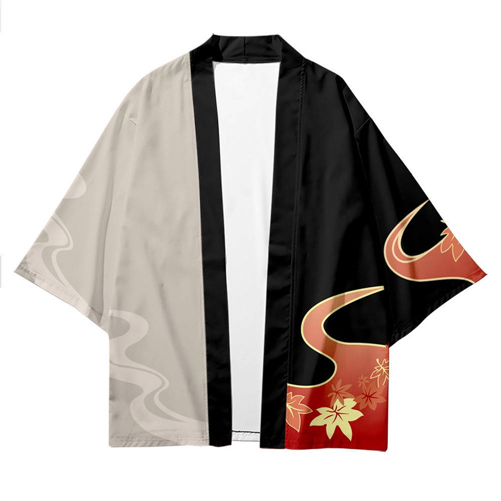 Unisex Kaedehara Kazuha Kimono Coat Cape Jacket Halloween Carnival Cape ...