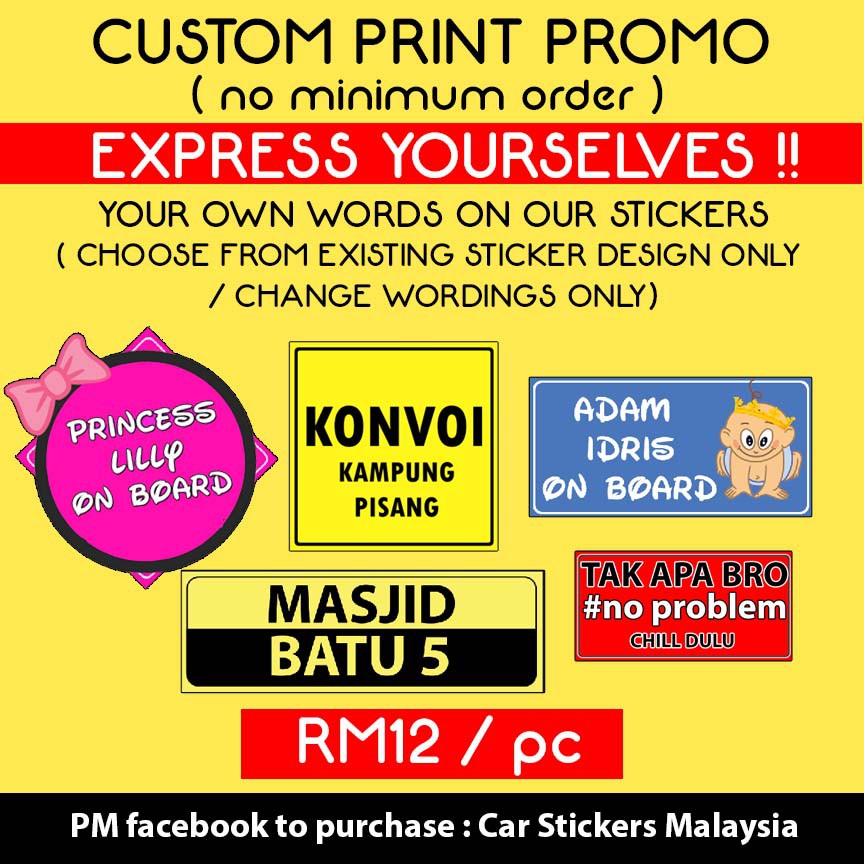 Custom Print EXPRESS YOURSELF Shopee Malaysia