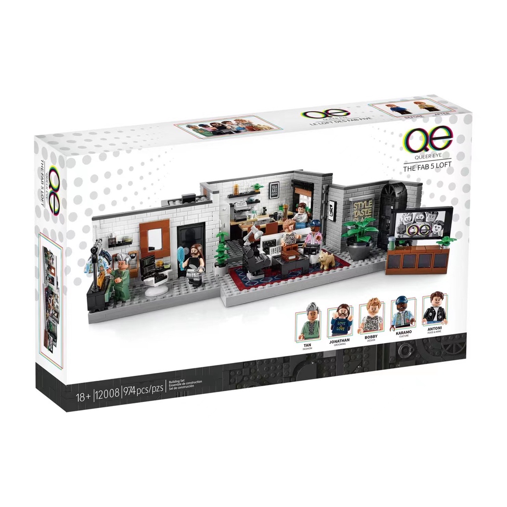 Tigers 12008 Creator Expert Queer Eye – The Fab 5 Loft | Shopee Malaysia