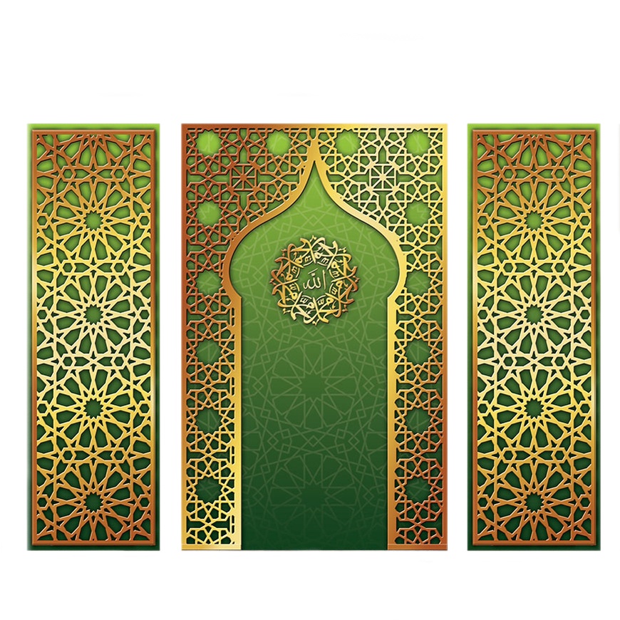 Mihrab wall sticker wall deco sticker sembahyang high quality Islamic ...