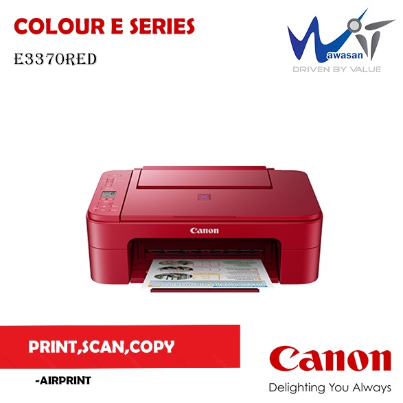 Canon Pixma E3370 Compact Wireless All In One With Lcd Print Scan Copy Shopee Malaysia 1341