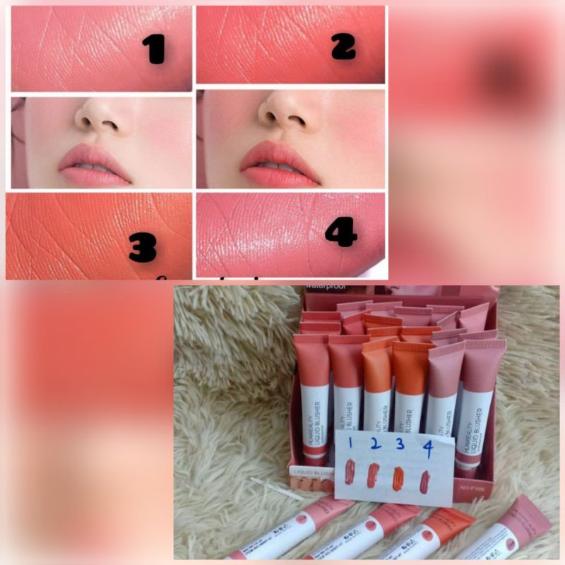The magic blusher kiss beauty & huxia liquid blusher Shopee Malaysia
