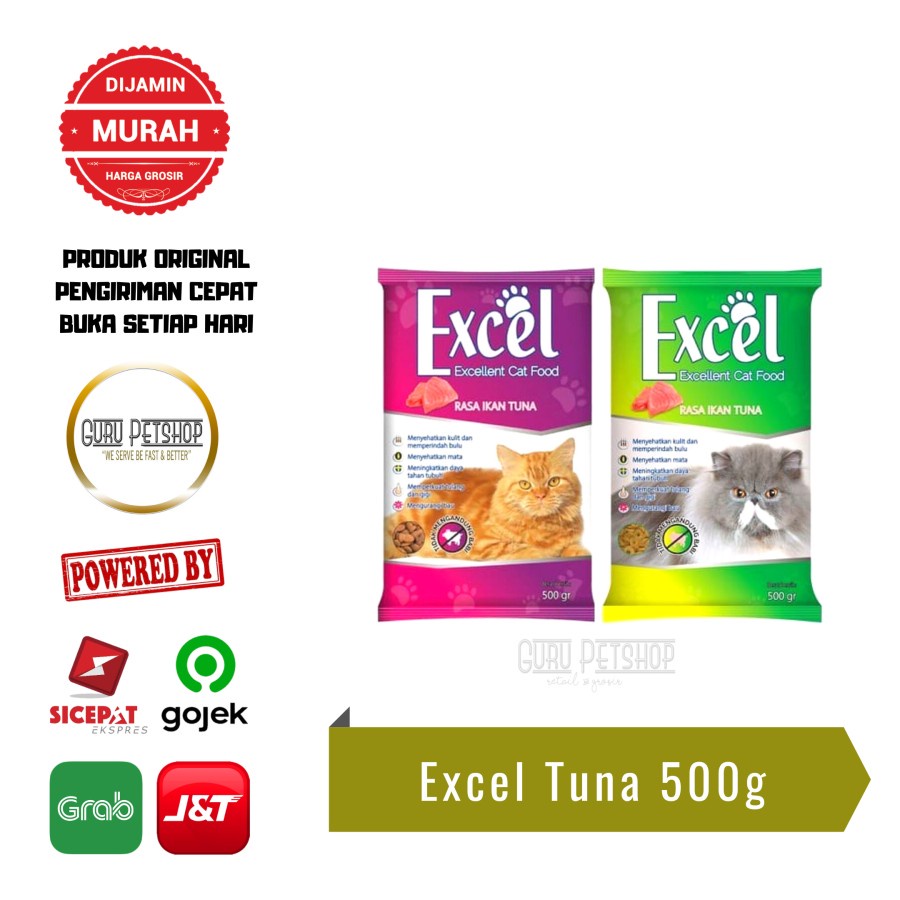 Excel Kitten Adult Cat Food 500gr Excel Cat Food | Shopee Malaysia