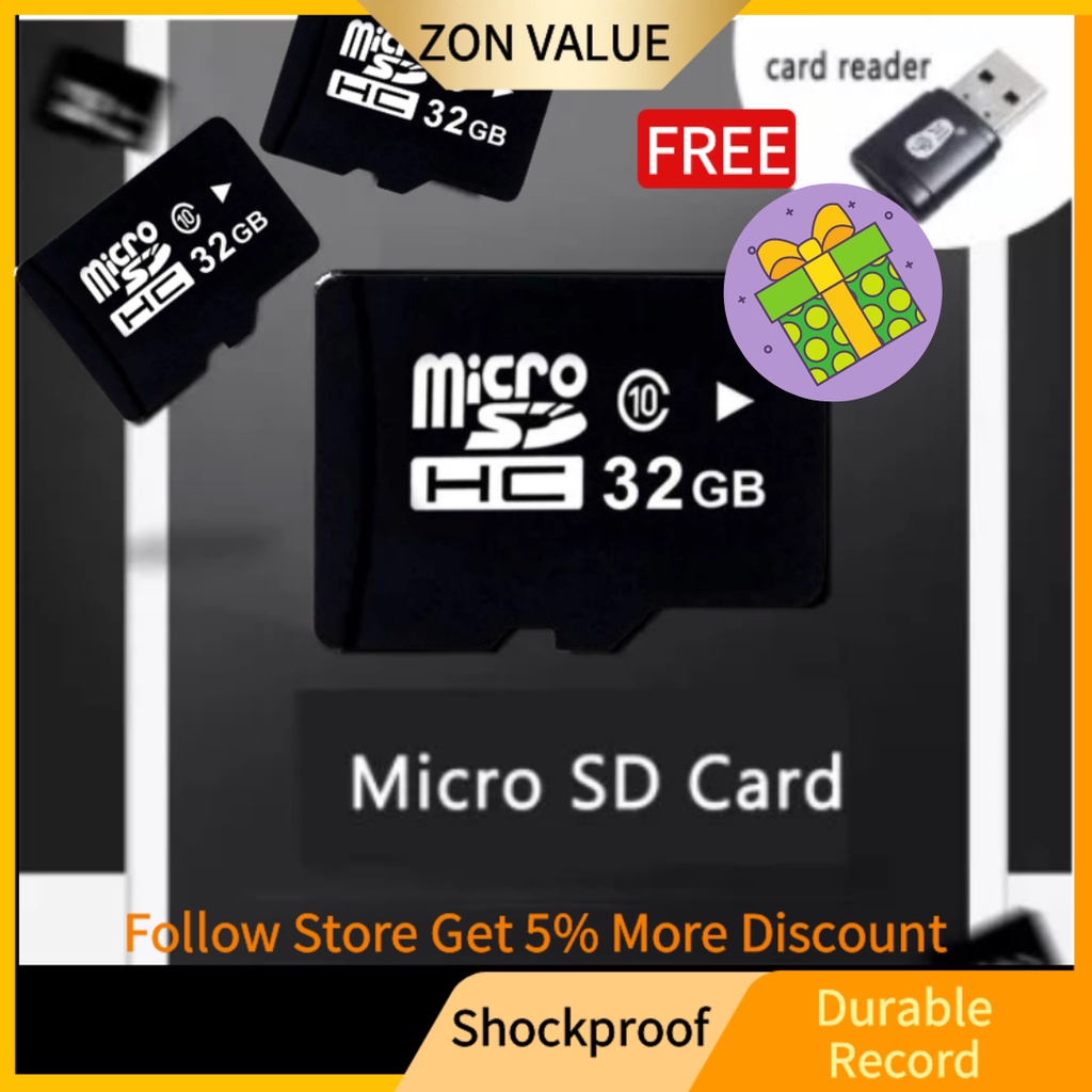 🎁FREE CARD READER🎁 32GB Micro SD Card Memory Card Universal for Camera ...