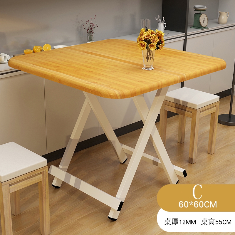 Multi-function folding table dinner tables small square table 60 * 60 ...