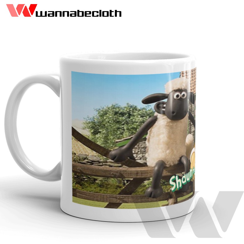 Mug Shaun The Sheep Glass Gift Souvenir Shaun The Sheep Mug Children ...