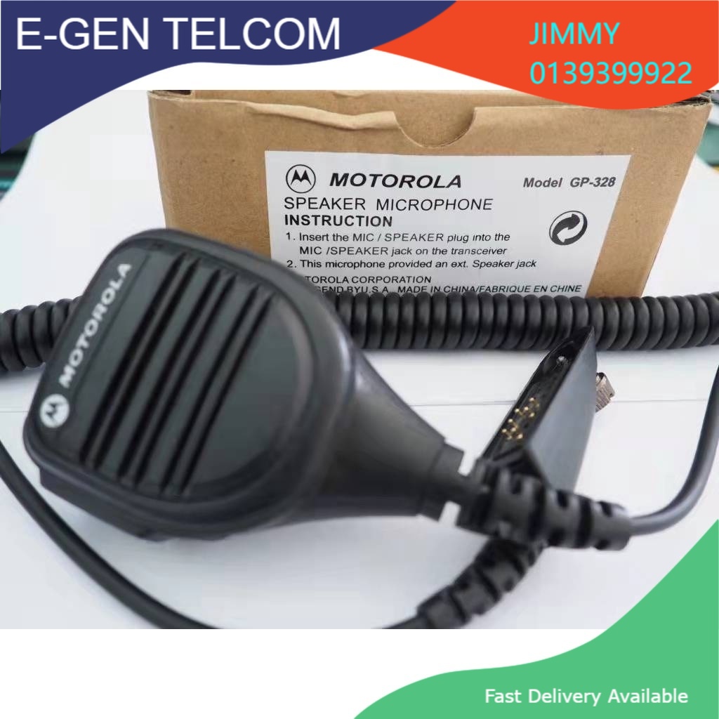 Motorola GP328 GP338 PTX760 walkietalkie PTT hand microphone shoulder