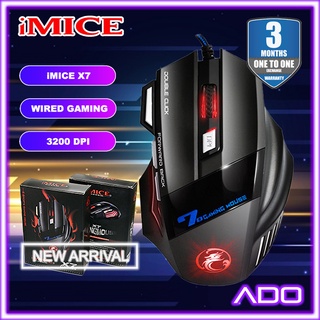 iMICE X7 Wired Gaming Mouse 7 Buttons Optical 3200 DPI Professional ...