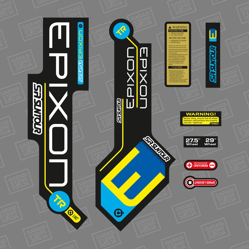 Suntour Epixon TR Fork Sticker Decal | Shopee Malaysia