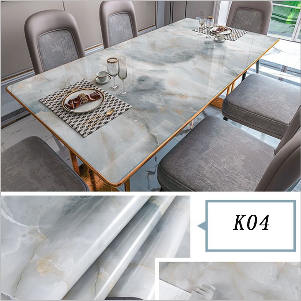 (60cm x 3meter)Wall Sticker DIY Marble Wallpaper Cabinet Wallpaper ...