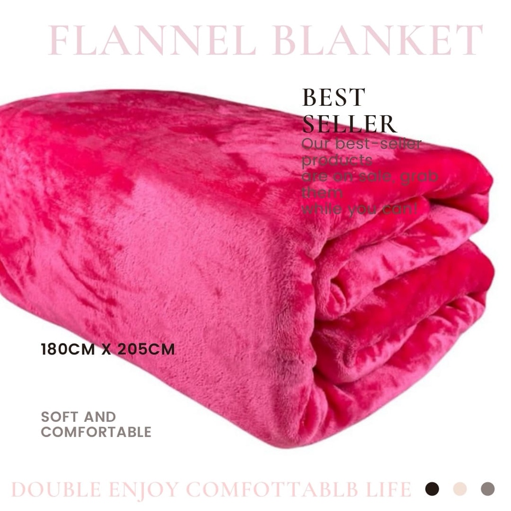 Flannel Blanket Selimut Gebu Cadar Baldu Queen Size Cm X Cm