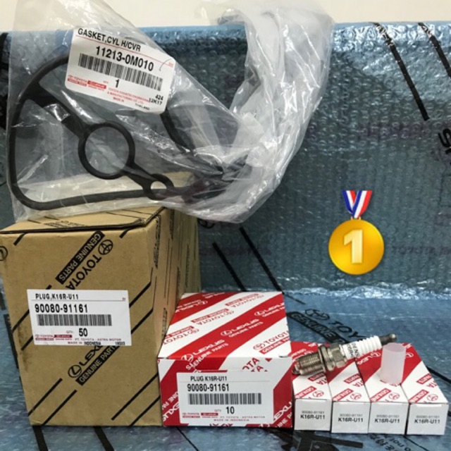 ORIGINAL TOYOTA VIOS SPARK PLUG ,, VALVE COVER GASKET NCP42 NCP93