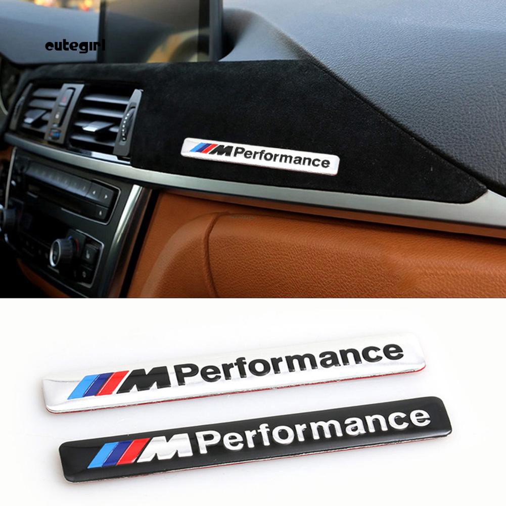 CUTE_M Performance Metal Logo Car Sticker Emblem Badge Interior ...