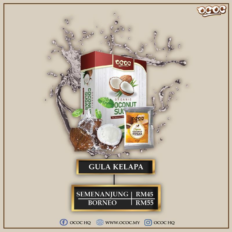 Gula Kelapa Dr Rizal OCOC Rendah GI | Shopee Malaysia