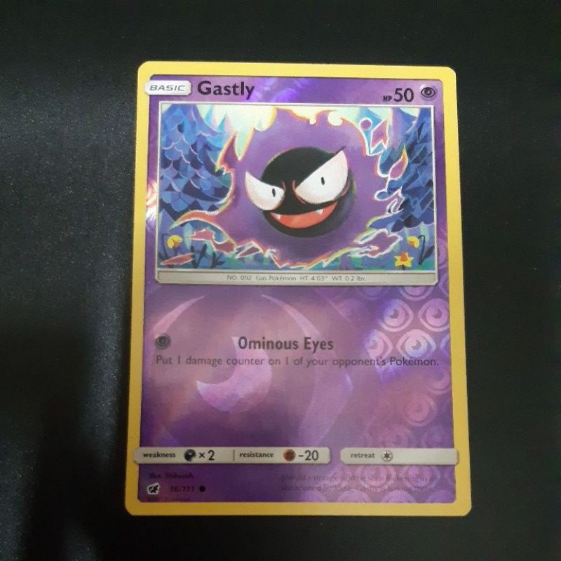 Gastly 36/111 - Crimson Invasion - Common - Reverese Holo - Pokemon TCG - LP