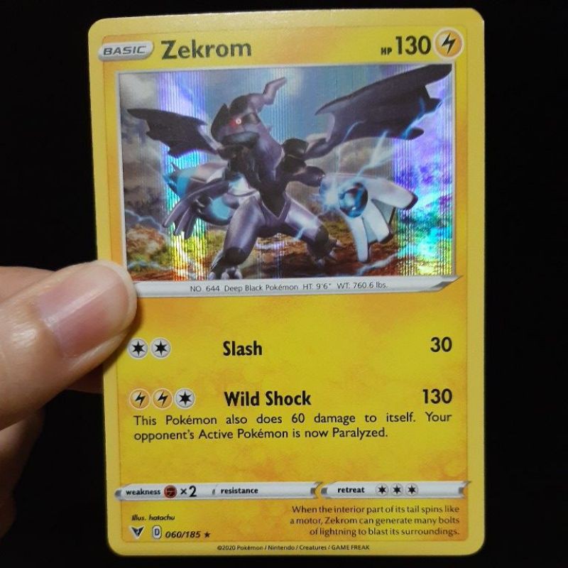 Zekrom 60/185 Pokemon Holo 2020 Vivid Voltage