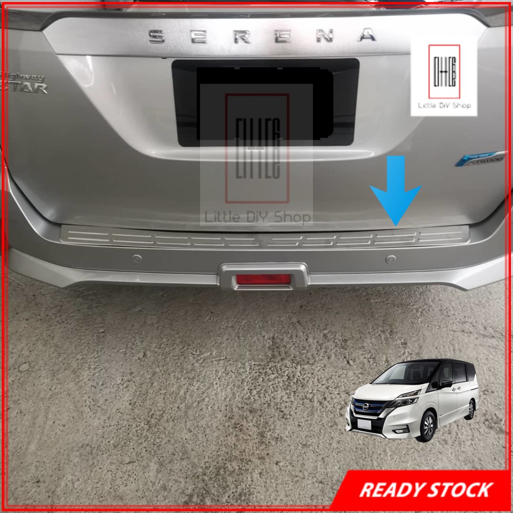 Nissan Serena C27 Rear Bumper Stainless Steel Guard Protector | Shopee ...