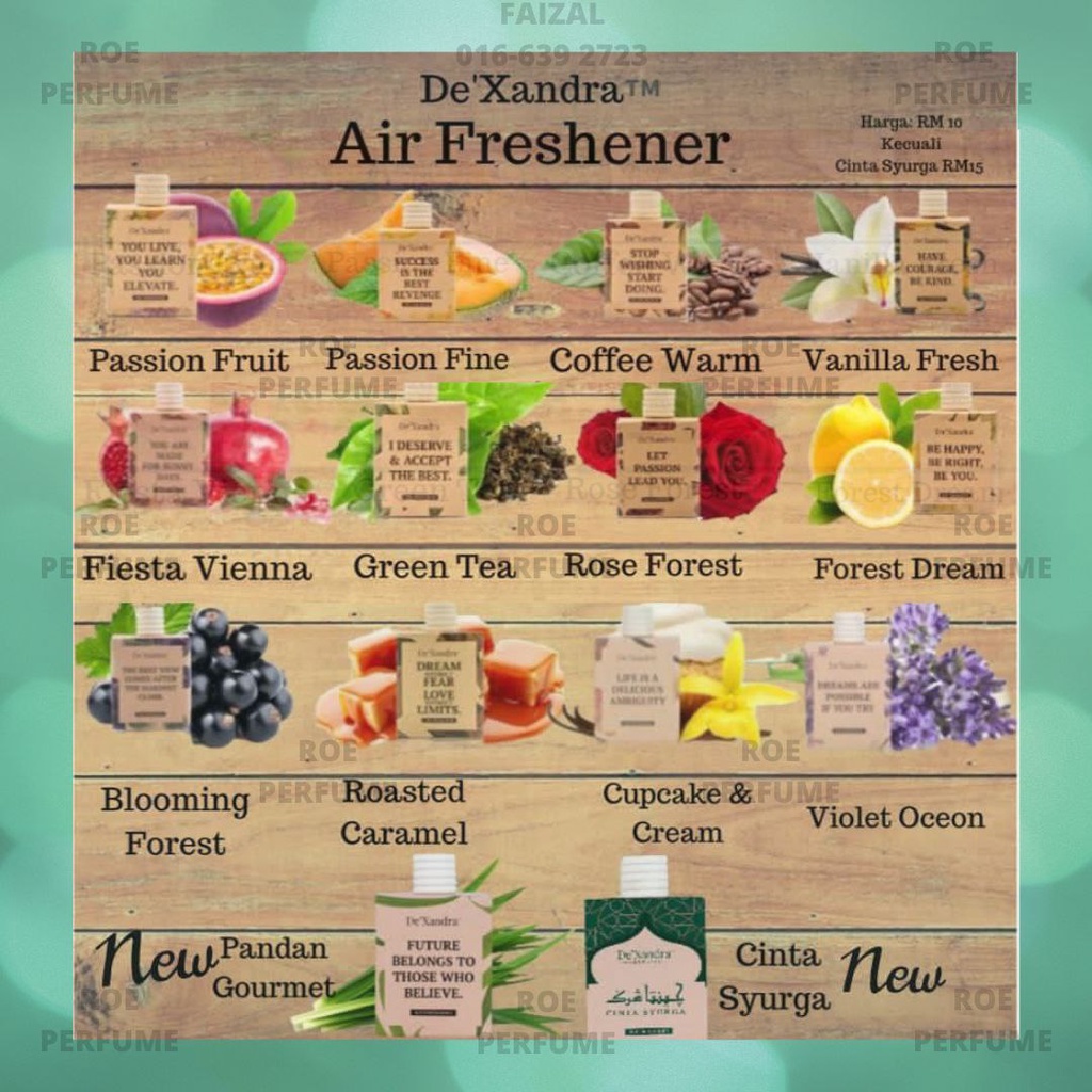 DEXANDRA 🔥 Air Freshener 💯ORIGINAL Pewangi Kereta 10ML Shopee Malaysia