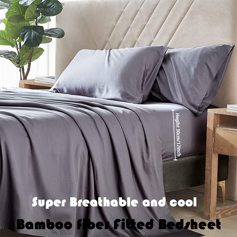 Abraca Dabra 100 Bamboo fiber Fitted Bedsheet Super Smooth and Cooling
