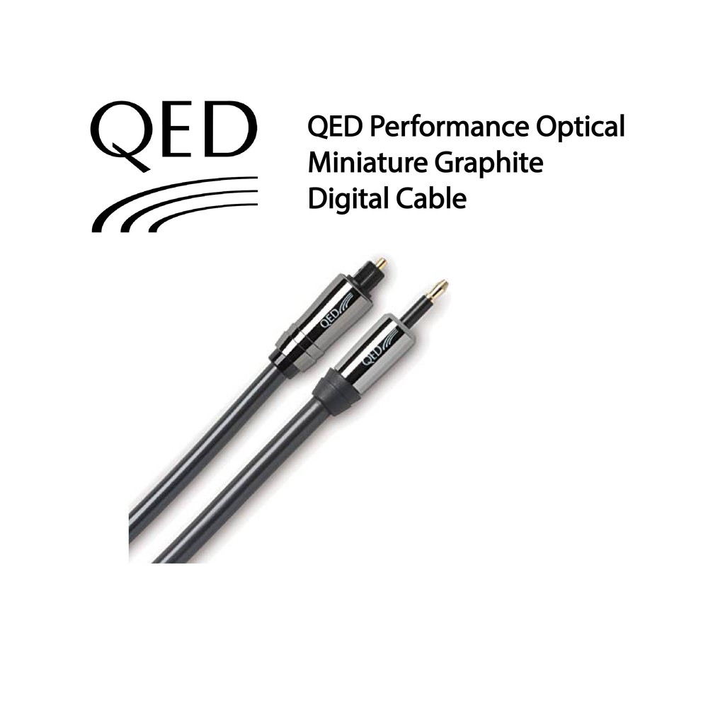 QED Performance Optical Miniature Graphite Digital Cable 2 Meter ...