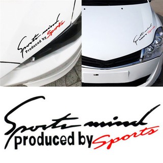 Collab 7.5x 2.8 Sports Mind Letter Logo Decal Car Stickers