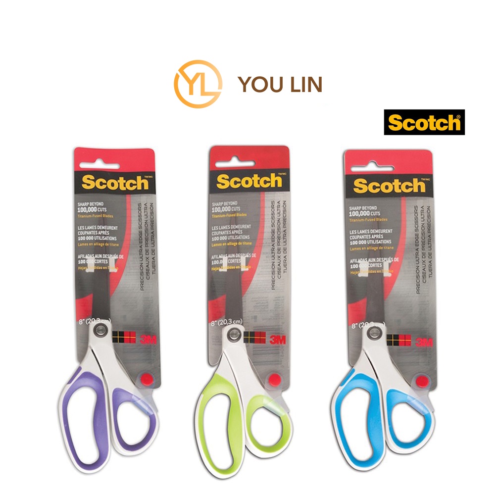 Titanium 3M Scotch Precision Ultra Edge 8 Scissor RANDOM / COLORS