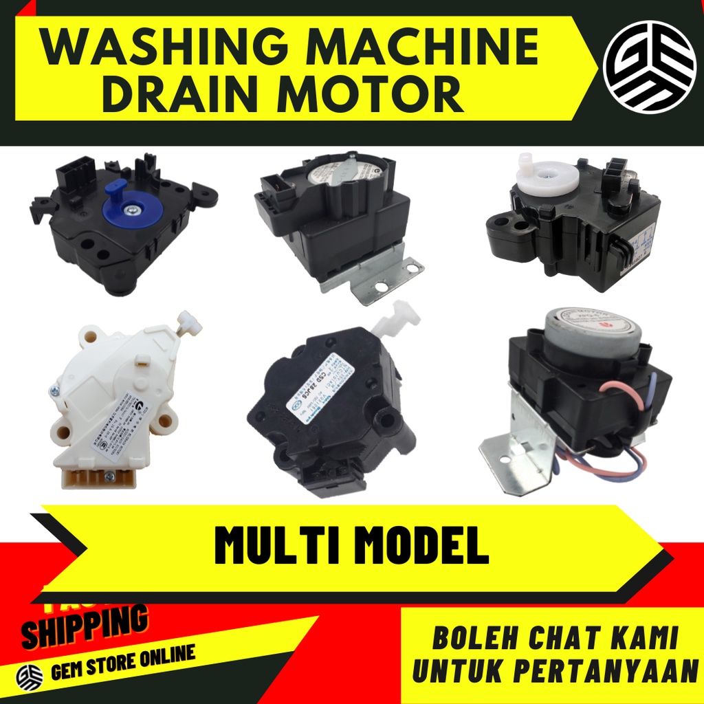 ( ALL MODEL ) Washing Machine Drain Motor / Drain Motor Mesin Basuh