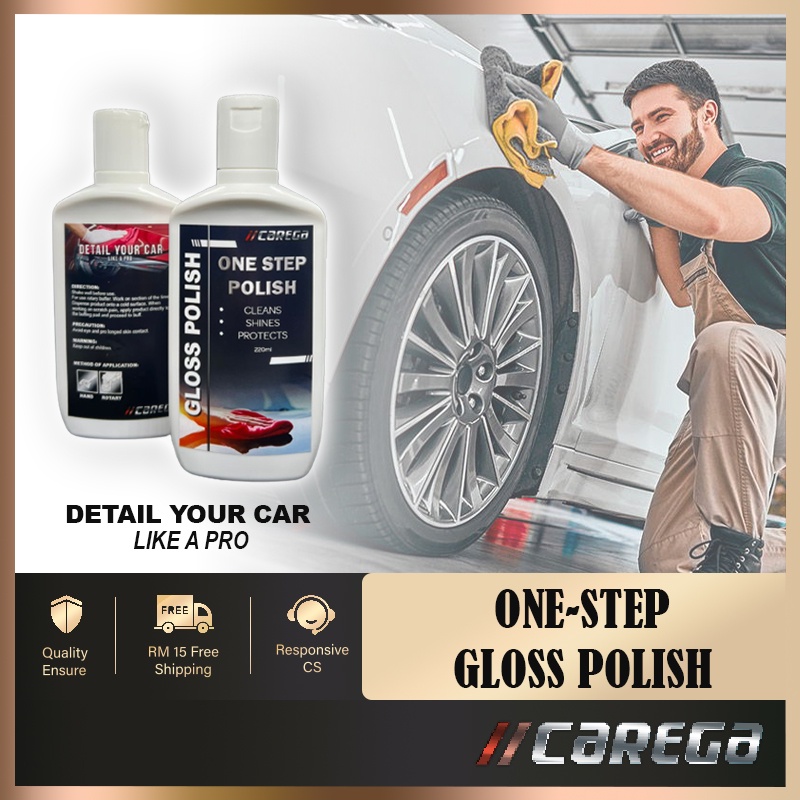 CAREGA One-Step Car Polish Wax Luster Cleaner Car Care Metallic ...