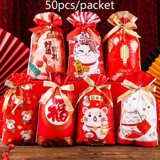 2024 New year Bag /CNY gift Bag/Cny Packaging/Cookies Bag/Snowflake bag/Christmas  Packaging/圣诞包装/新年礼盒/雪花酥袋