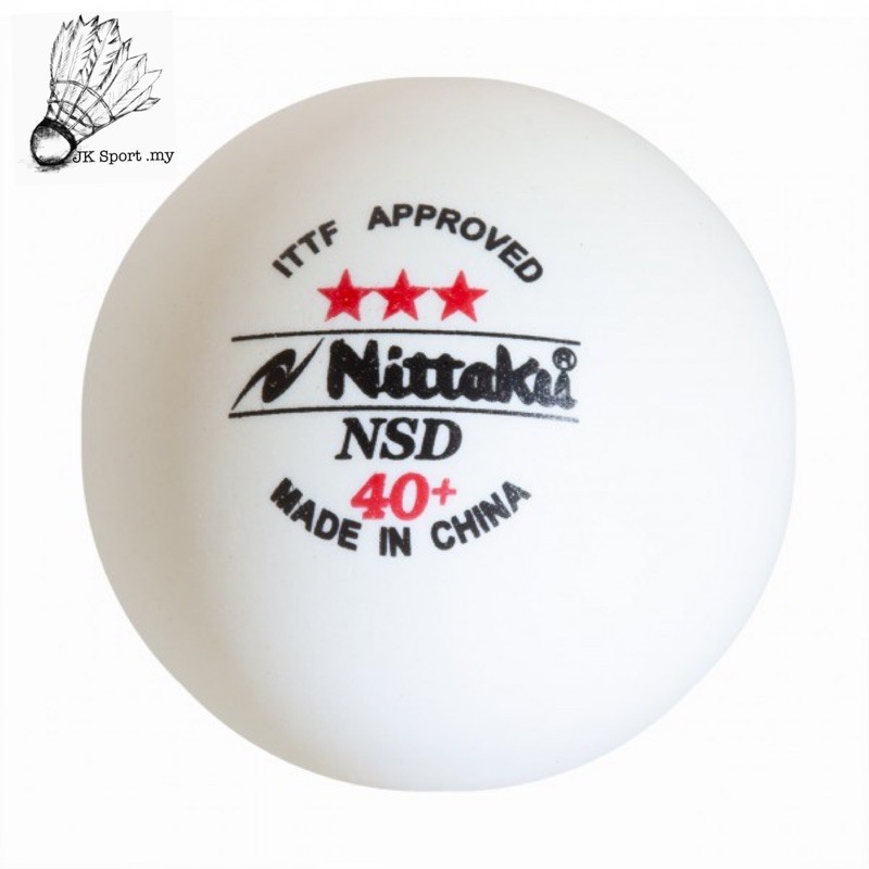 NITTAKU TABLE TENNIS NSD 40+ BALL ( 3pcs ) | Shopee Malaysia