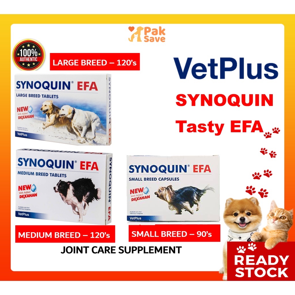 VetPlus SYNOQUIN® Tasty EFA® Large Breed Dog Chewable Canine Joint Care ...