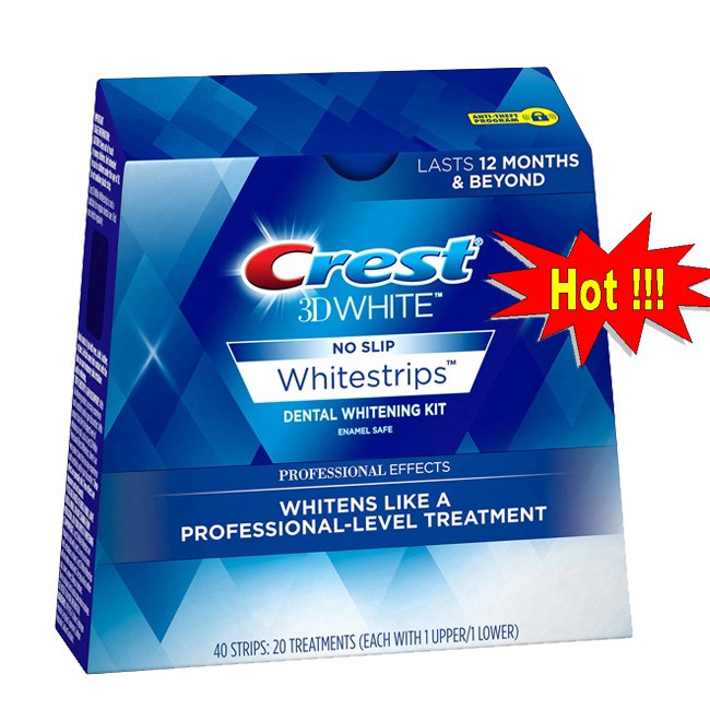 Crest 3D White Professional Effects USA 2021 Natural Whitening Tooth Patch Shopee Malaysia