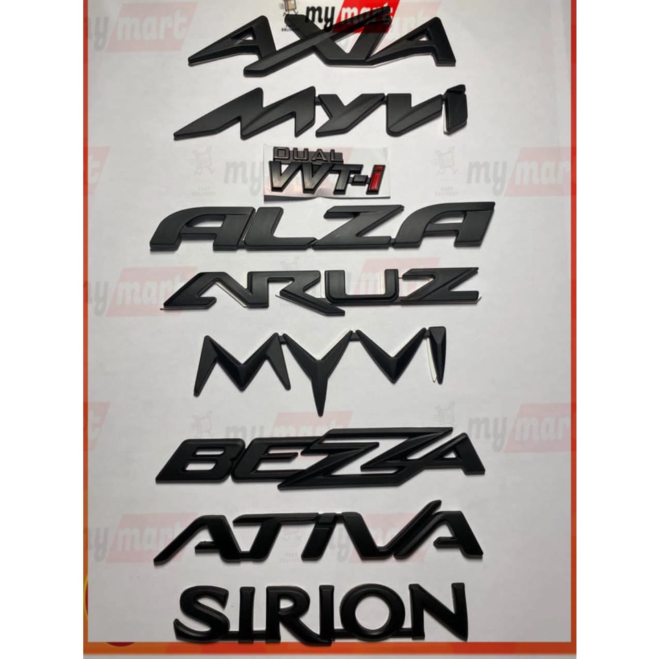 [FLAT BLACK&CARBON] PERODUA MYVI, AXIA ,BEZZA ,MYVI LAGI BEST /ICON ...