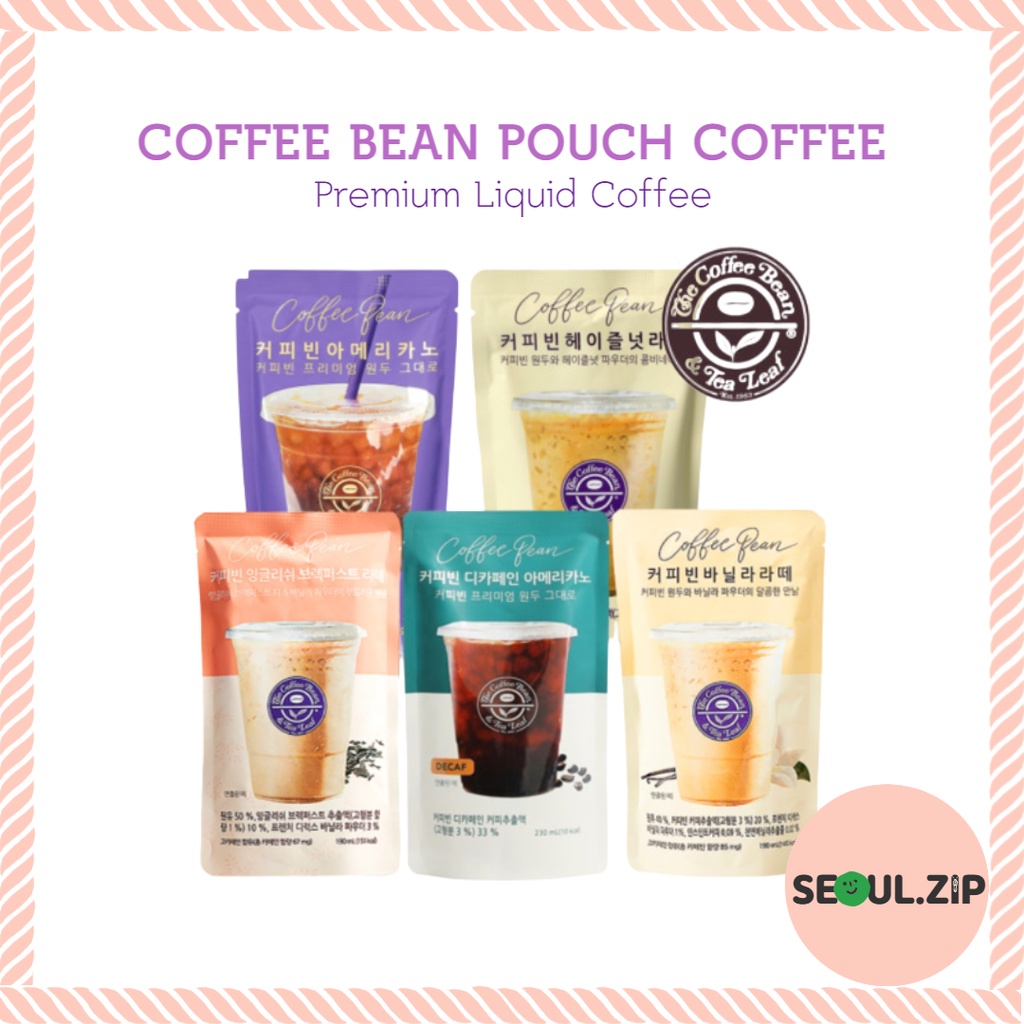 [ The Coffee Bean & Tea Leaf ] Coffee Bean Latte Pouch Coffee Korean