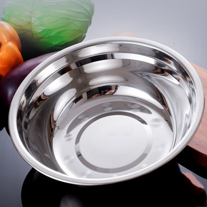 STAINLESS STEEL BASIN / ROUND BASIN / BESEN (18,20,22,24,28) | Shopee ...