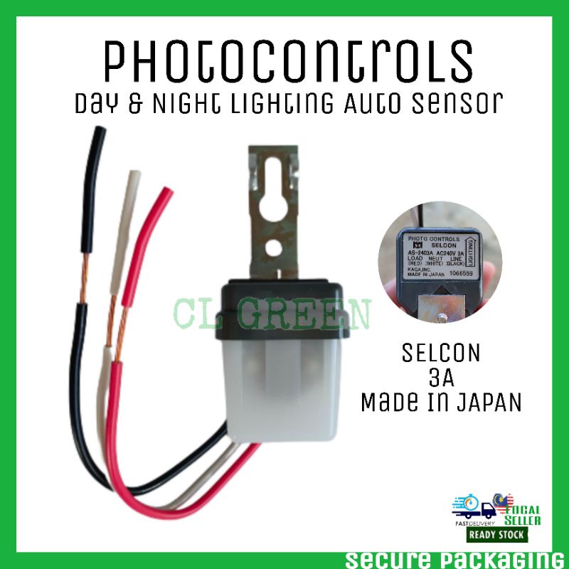 SELCON Auto Sensor Light Photocells Photocontrols Switch Lampu Sensor ...