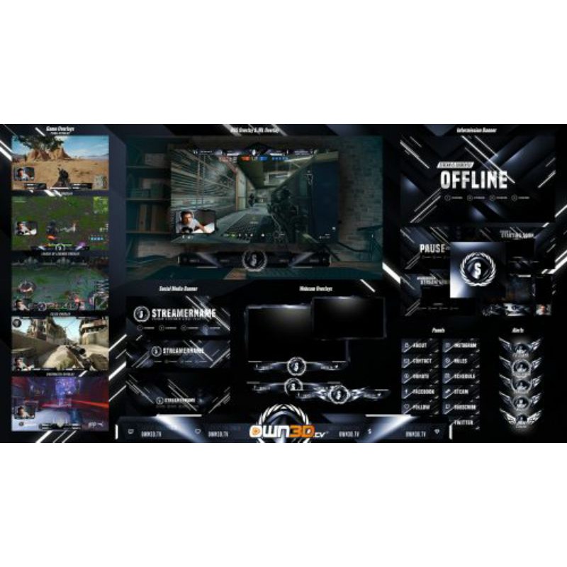 [Overlay] Stream Design Ultimate Package Titan Series (Animated ...