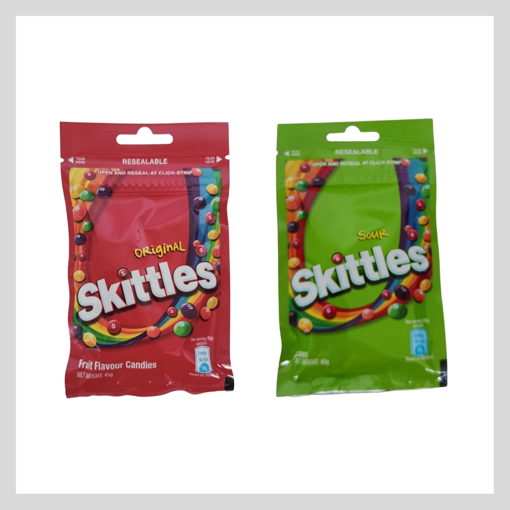 Skittles Fruit Flavour Candies Ori 45g / Sour 40g | Shopee Malaysia