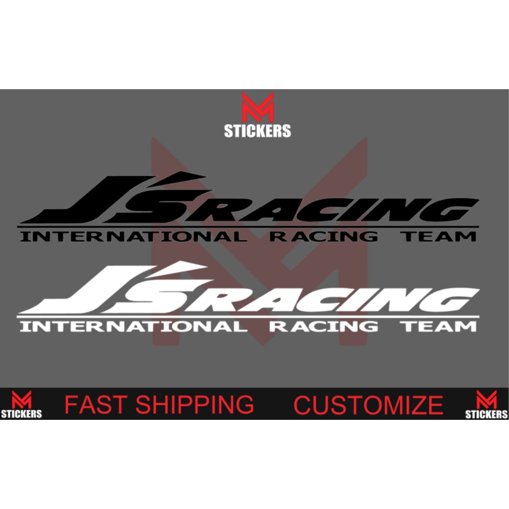JS RACING WINDSCREEND CAR STICKER HONDA JAZZ CIVIC CITY ACCORD TYPE R ...