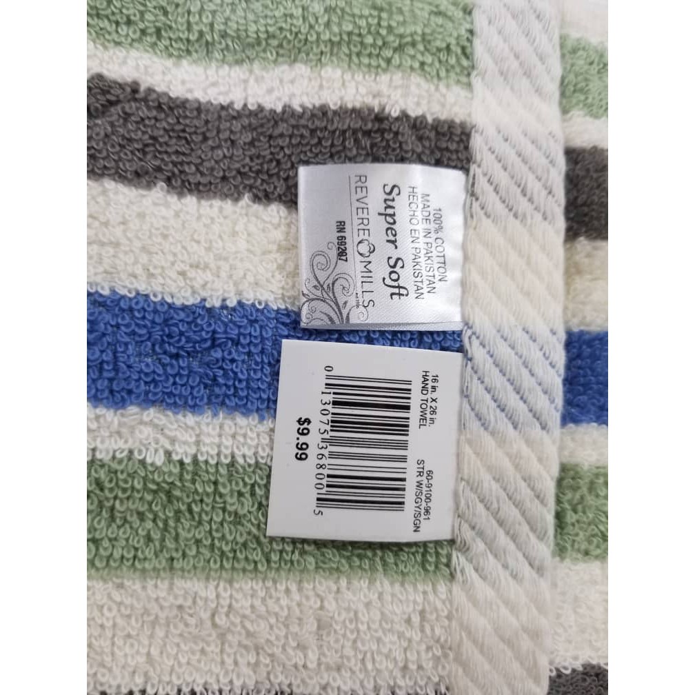 Gym Hand Towels Stripe full heavy tabal 16X26 inch 100 Cotton Shopee Malaysia