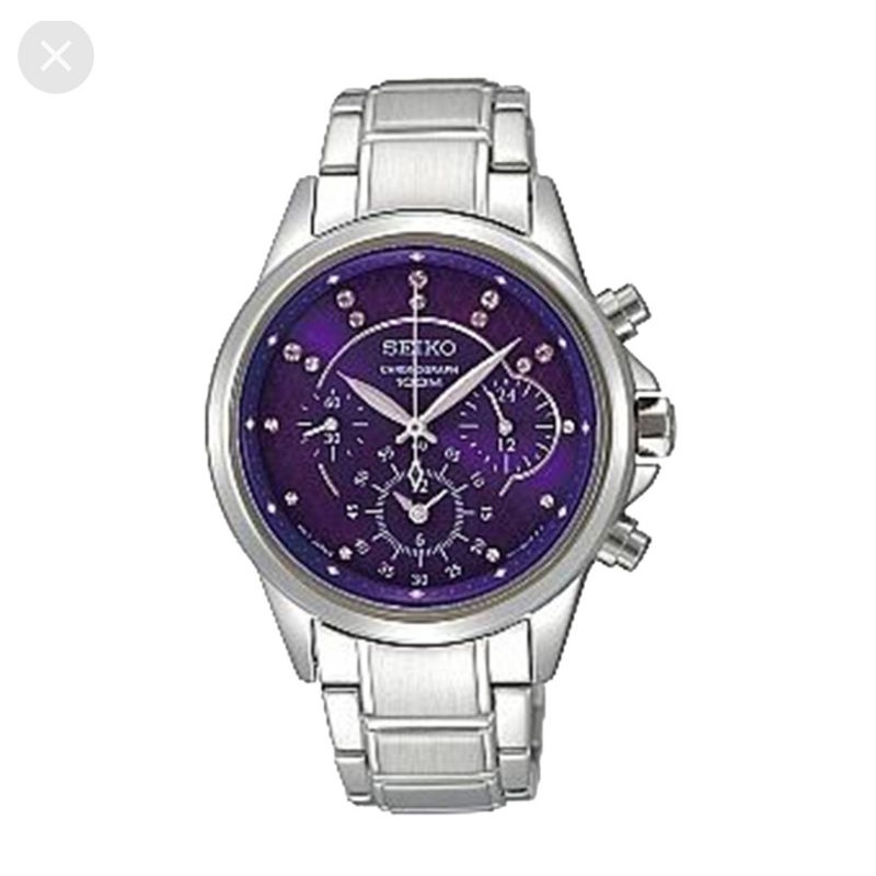 Seiko swarovski outlet crystal watch