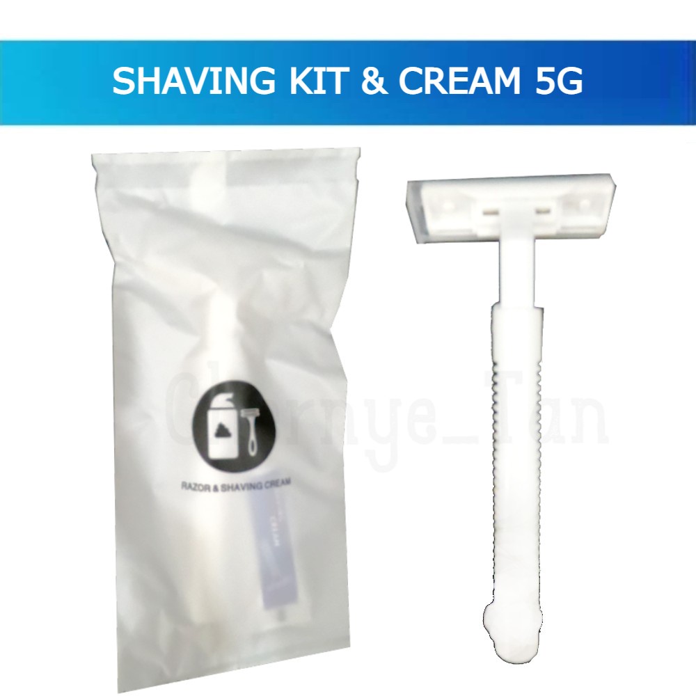 Disposable Premium Razor / Shaving kit / Shaving Cream Travel Kit - For ...