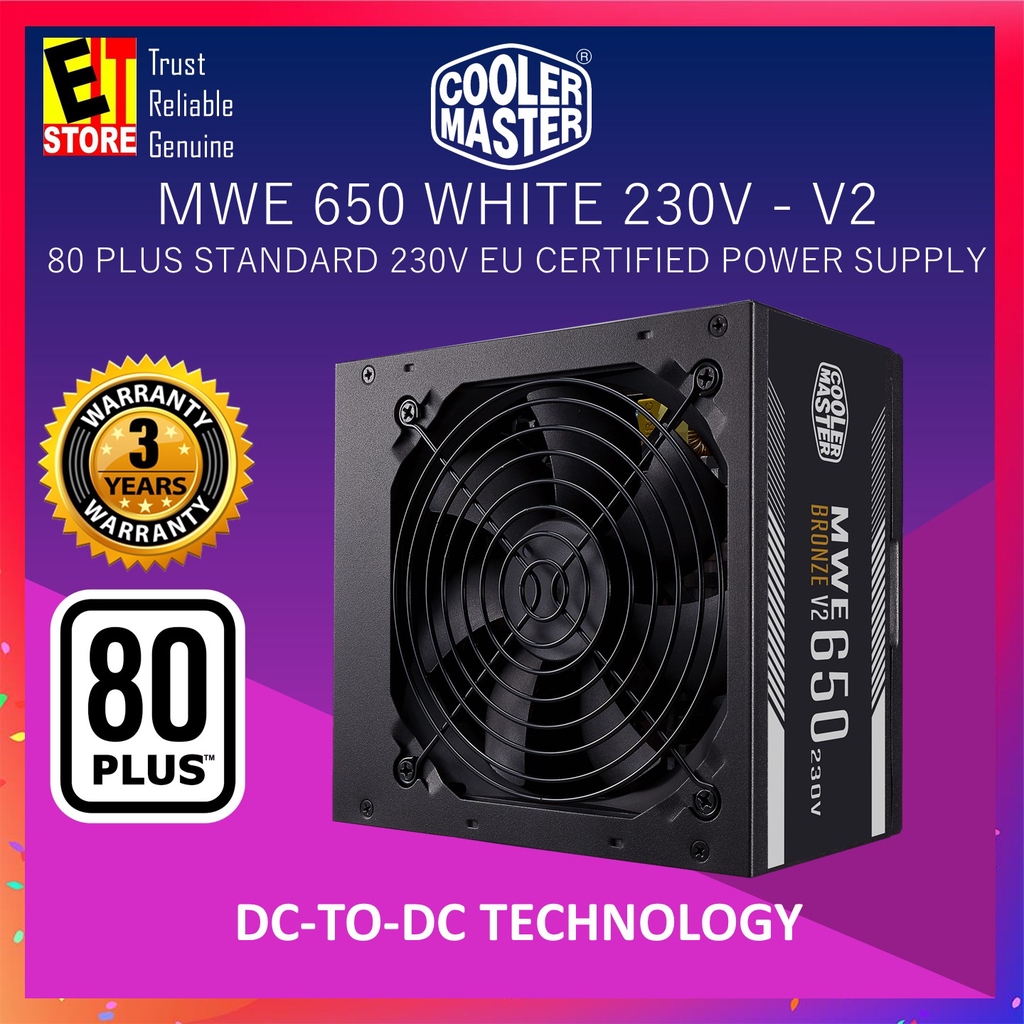 COOLER MASTER MWE 650 BRONZE 230V - V2 (MPE-6501-ACABW-BUK) 5YRS ...