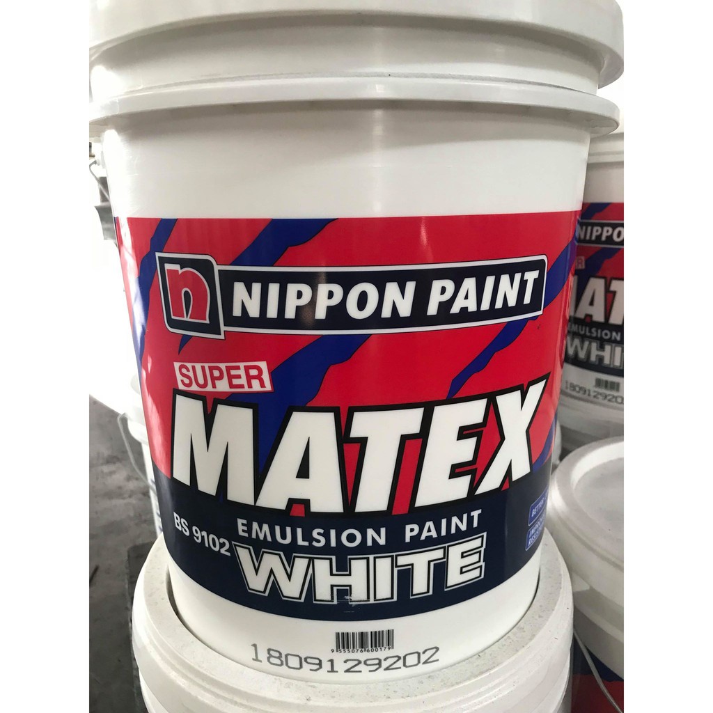 18L Nippon Paint Super Matex White 15245 / 9102 | Shopee Malaysia