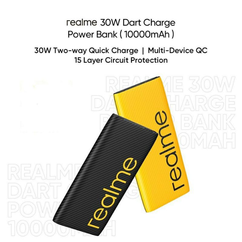 Realme 30W Dart Charge Power Bank (10000mAh) | Shopee Malaysia