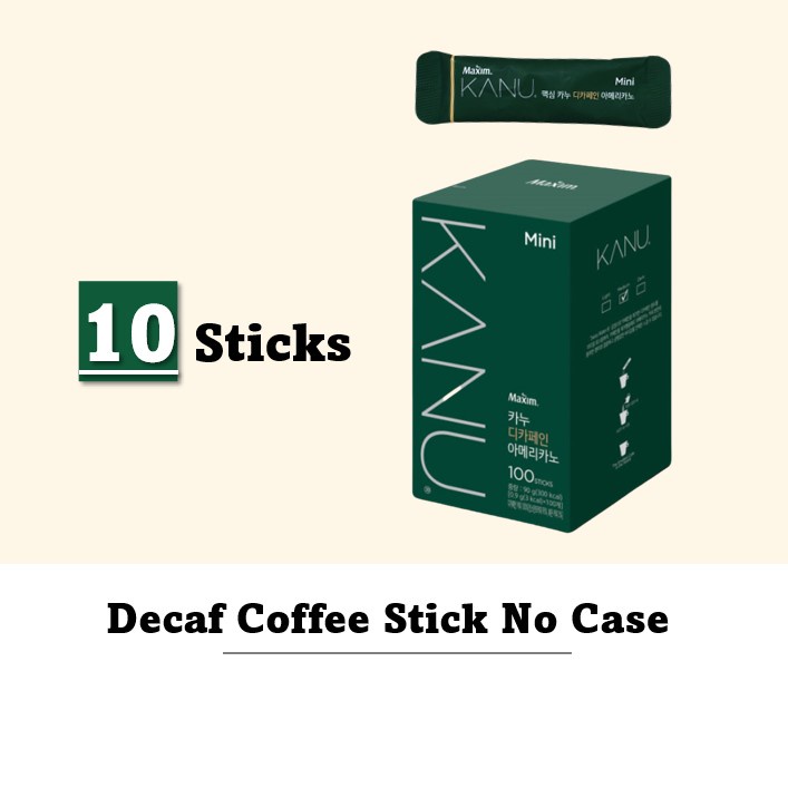 [Kanu] Decaf Stick Decaffeinated Coffee Instant Powder Mix 3-in-1 ...